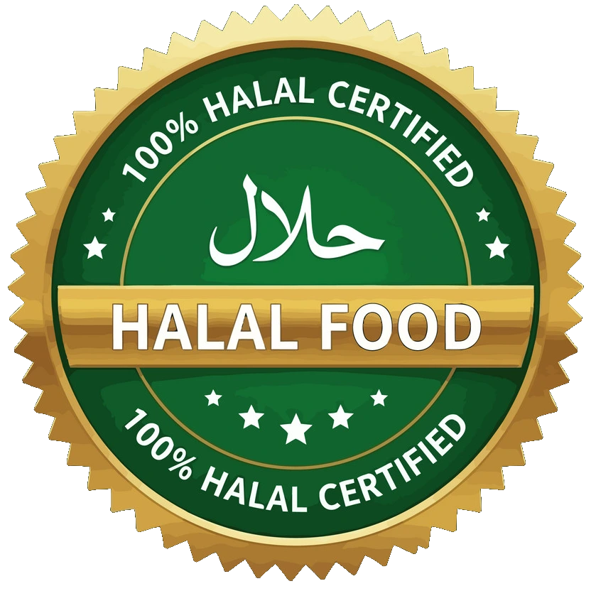 100% Halal Certified Food